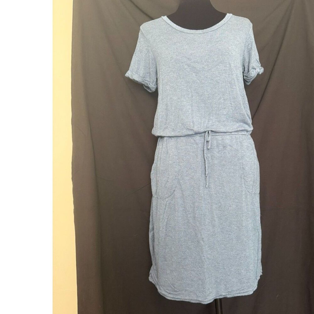 #347 - 32 Degrees Cool Womens M Blue Casual Dress Drawstring Waist